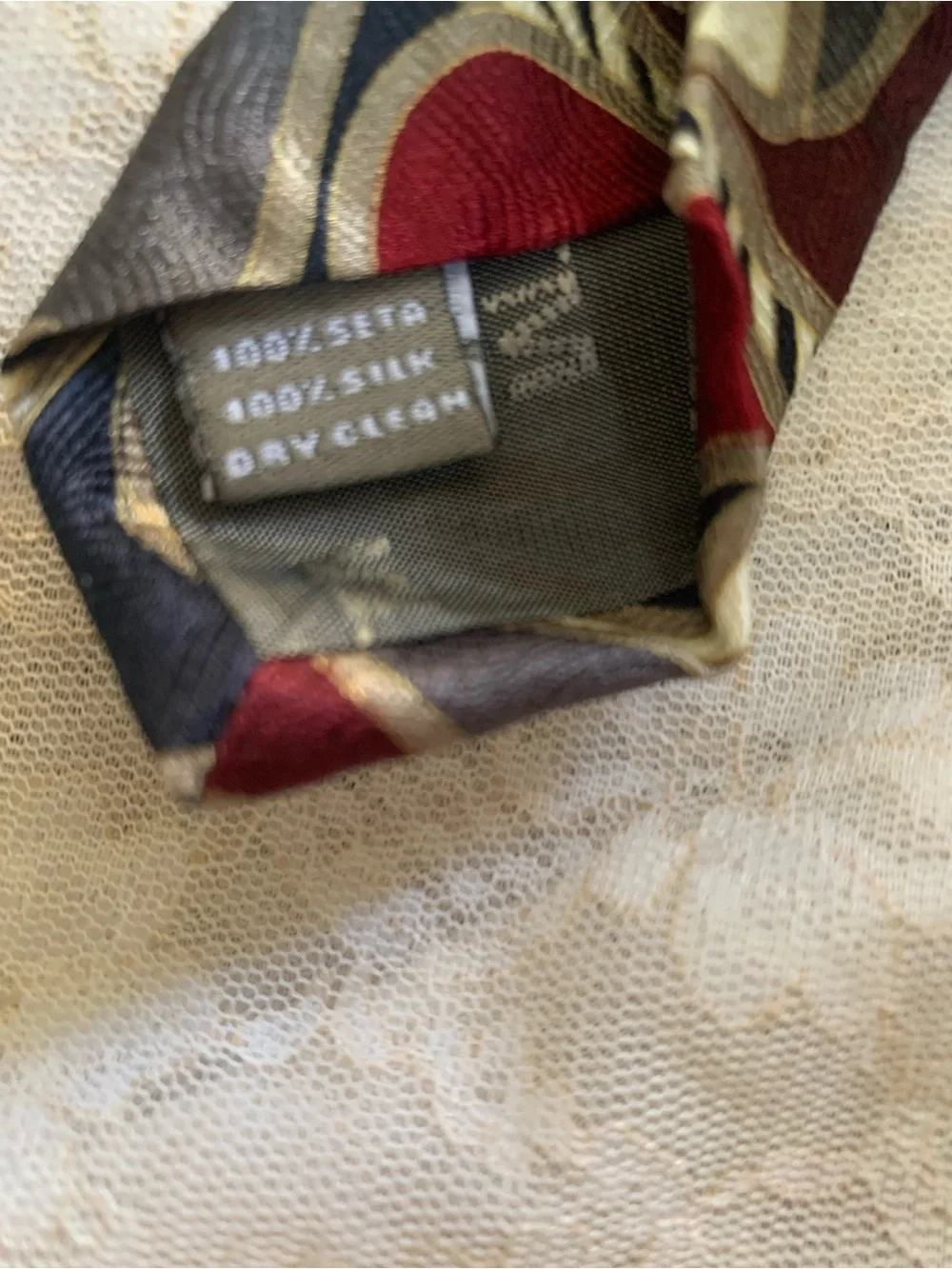 Lot of 4 Today's Man Neckties 100% Silk Multicolor Pattern Bundle Colorful Gray